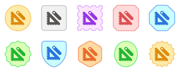 Editable ruler, pencil, design, drafting, tools, planning vector icon. Construction, industry. Part of a big icon set family. Perfect for web and app interfaces, presentations, infographics, etc