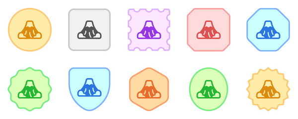 Editable mount, mountain vector icon. Landmark, environment, landscape, nature. Part of a big icon set family. Perfect for web and app interfaces, presentations, infographics, etc