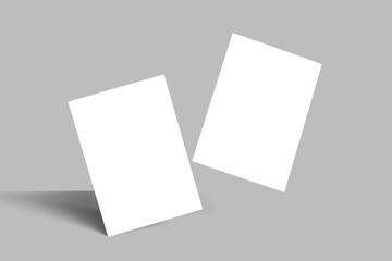 a4 trifold blank mockup design