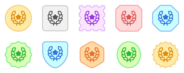 Editable award, laurel, achievement, nomination vector icon. Movie, cinema, entertainment. Part of a big icon set family. Perfect for web and app interfaces, presentations, infographics, etc