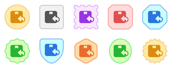 Editable package, order, return vector icon. Shipping, delivery, e-commerce, transport, logistics. Part of a big icon set family. Perfect for web and app interfaces, presentations, infographics, etc