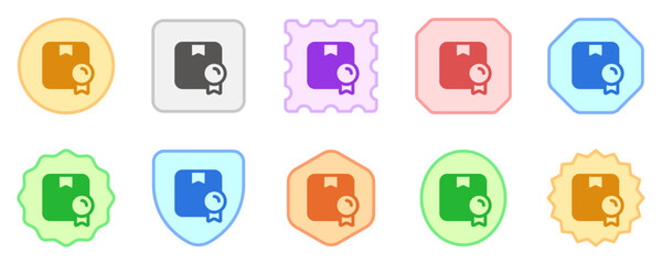 Editable trust badge, package insurance vector icon. Shipping, delivery, e-commerce, logistics. Part of a big icon set family. Perfect for web and app interfaces, presentations, infographics, etc