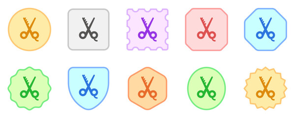 Editable shears vector icon. Barbershop, lifestyle, grooming. Part of a big icon set family. Perfect for web and app interfaces, presentations, infographics, etc