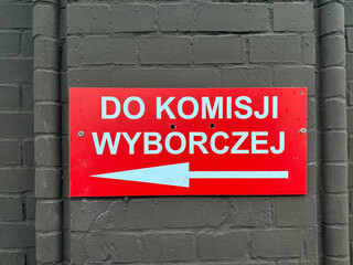 Komisja wyborcza, wybory w Polsce, znak "do komisji wyborczej"