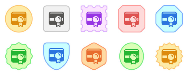 Editable web certificate vector icon. SEO, marketing, business. Part of a big icon set family. Perfect for web and app interfaces, presentations, infographics, etc