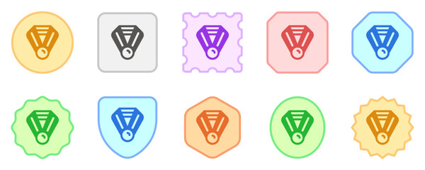 Editable medal vector icon. Sports, awards, champion. Part of a big icon set family. Perfect for web and app interfaces, presentations, infographics, etc
