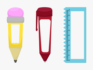 Back to School Stationery Set Pencil, Pen, and Ruler