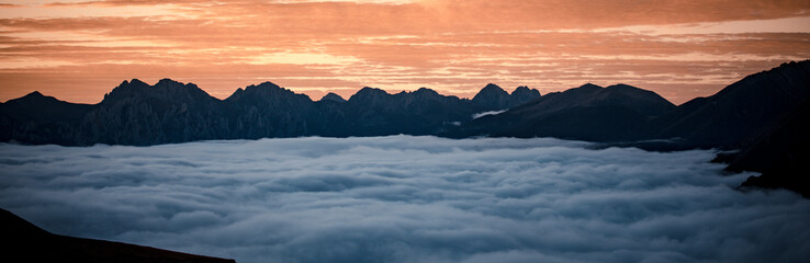 Sea of ​​clouds on the western Sichuan Plateau in China