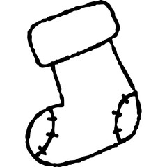 Simple Christmas Stocking Doodle

