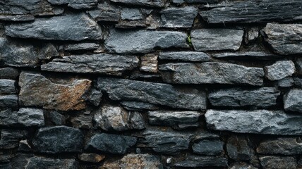 Raindrops on old stone wall texture. Neural network AI generated
