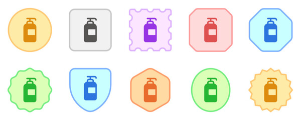 Editable shower gel vector icon. Cosmetics, makeup, skincare, beauty. Part of a big icon set family. Perfect for web and app interfaces, presentations, infographics, etc