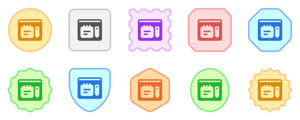 Editable note-taking app vector icon. Online learning, course, tutorial. Part of a big icon set family. Perfect for web and app interfaces, presentations, infographics, etc