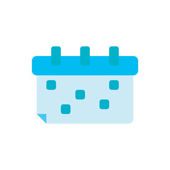 Fototapeta premium Calendar icon with dots vector illustration. Monthly calendar icon for schedule, date reminder, or planning. 