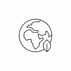 planet ecology icon sign vector