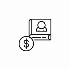 profile pricing icon sign vector