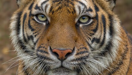 Tiger portrait detailed stripes