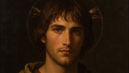 Saint john oil painting