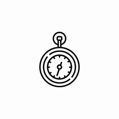 stopwatch timer icon sign vector