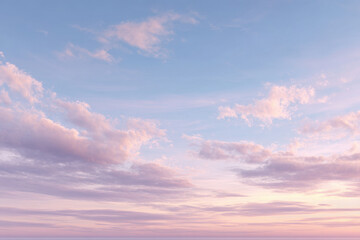 Naklejka premium serene sky gradient featuring soft blue pink and violet hues creating calming atmosphere