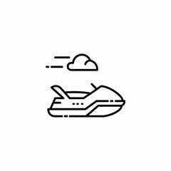 yacht cruise icon sign vector