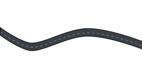 Winding curves road isolated on transparent background. winding road from top view. vector illustration.-1