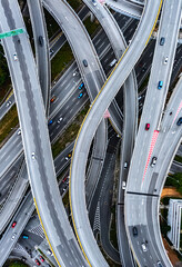 Spaghetti junction in Petaling Jaya near Kuala Lumpur, Malaysia