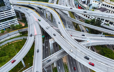 Spaghetti junction in Petaling Jaya near Kuala Lumpur, Malaysia