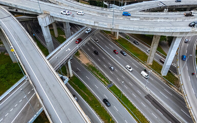 Spaghetti junction in Petaling Jaya near Kuala Lumpur, Malaysia