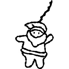 Santa Claus Keyring Doodle


