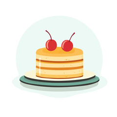 My Simple flat 2D Aclair icon on a transparent background, high-resolution vector illustration, minimalist clipart, suitable for print and digital design, clipart icon set