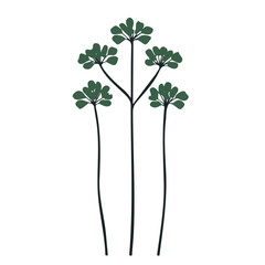 My Simple flat 2D parsley bunch icon on a transparent background, high-resolution vector illustration, minimalist clipart, suitable for print and digital design, clipart icon set	