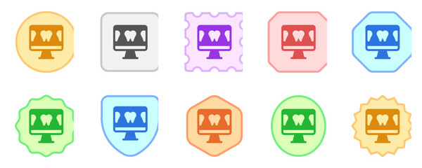 Editable dental information vector icon. Dentistry, healthcare, medical. Part of a big icon set family. Perfect for web and app interfaces, presentations, infographics, etc