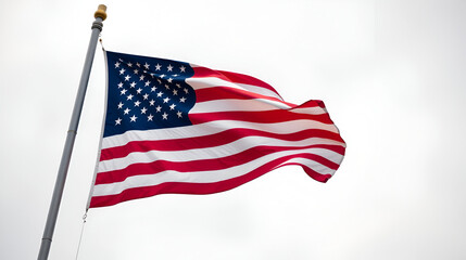 Obraz premium USA flag. American flag. American flag blowing in the wind