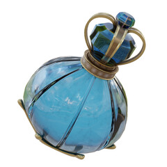 3D rendered magic potion bottle isolated on transparent background