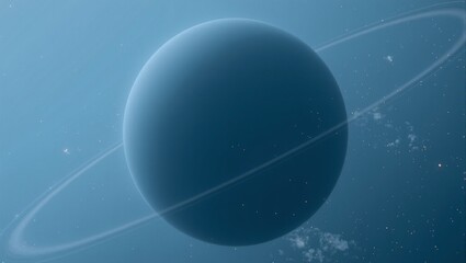 Realistic uranus with tilted axis