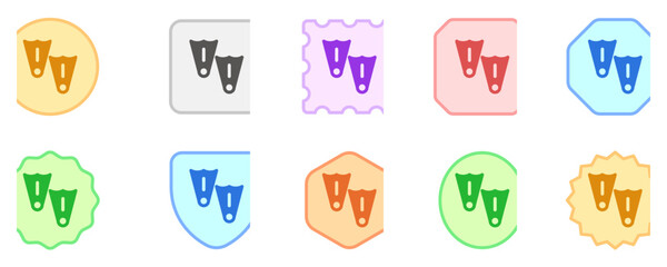 Editable flippers vector icon. Part of a big icon set family. Perfect for web and app interfaces, presentations, infographics, etc © Totto House