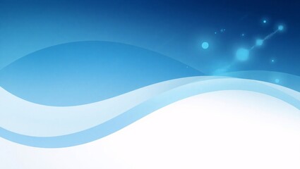Obraz premium Abstract blue white wave background design template