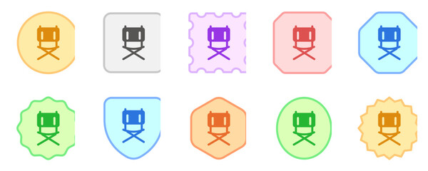 Editable outdoor, foldable, camping chair vector icon. Part of a big icon set family. Perfect for web and app interfaces, presentations, infographics, etc