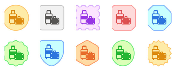 Editable baggage, luggage, suitcase vector icon. Part of a big icon set family. Perfect for web and app interfaces, presentations, infographics, etc
