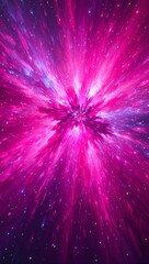 Hot pink cosmic explosion