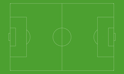 100% same scale_football field with green grass © non-branded