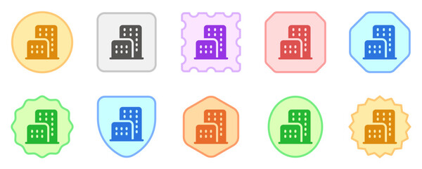 Editable office building, hotel, apartment, real estate, vector icon. Part of a big icon set family. Perfect for web and app interfaces, presentations, infographics, etc