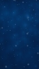 Obraz premium Falling snowflakes on blue background