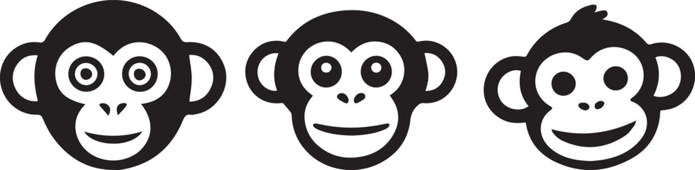 monkey silhouette, jungle animal vector, primate clipart, wild monkey outline, swinging monkey image, tree monkey shape, playful monkey vector, monkey shadow art, forest creature icon