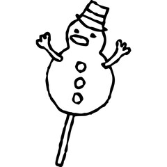 Snowman Topper Doodle

