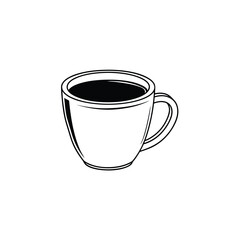 Minimalist Coffee Cup Icon 