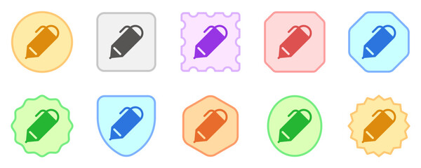 Editable pen, write vector icon. Part of a big icon set family. Perfect for web and app interfaces, presentations, infographics, etc