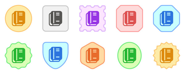 Editable books, notebooks, textbooks, journal, diary vector icon. Part of a big icon set family. Perfect for web and app interfaces, presentations, infographics, etc