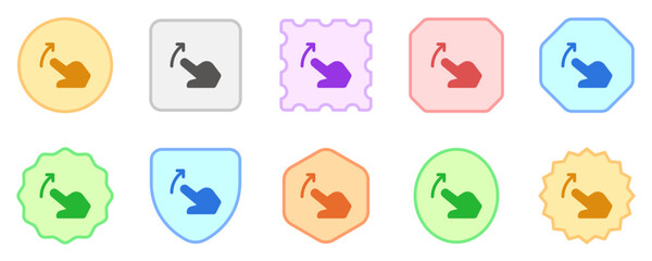 Editable one finger slide right vector icon. Part of a big icon set family. Perfect for web and app interfaces, presentations, infographics, etc