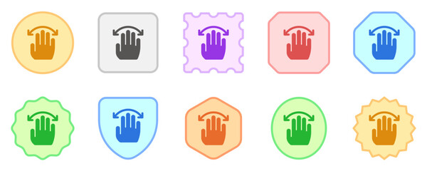 Editable hand swipe vector icon. Part of a big icon set family. Perfect for web and app interfaces, presentations, infographics, etc